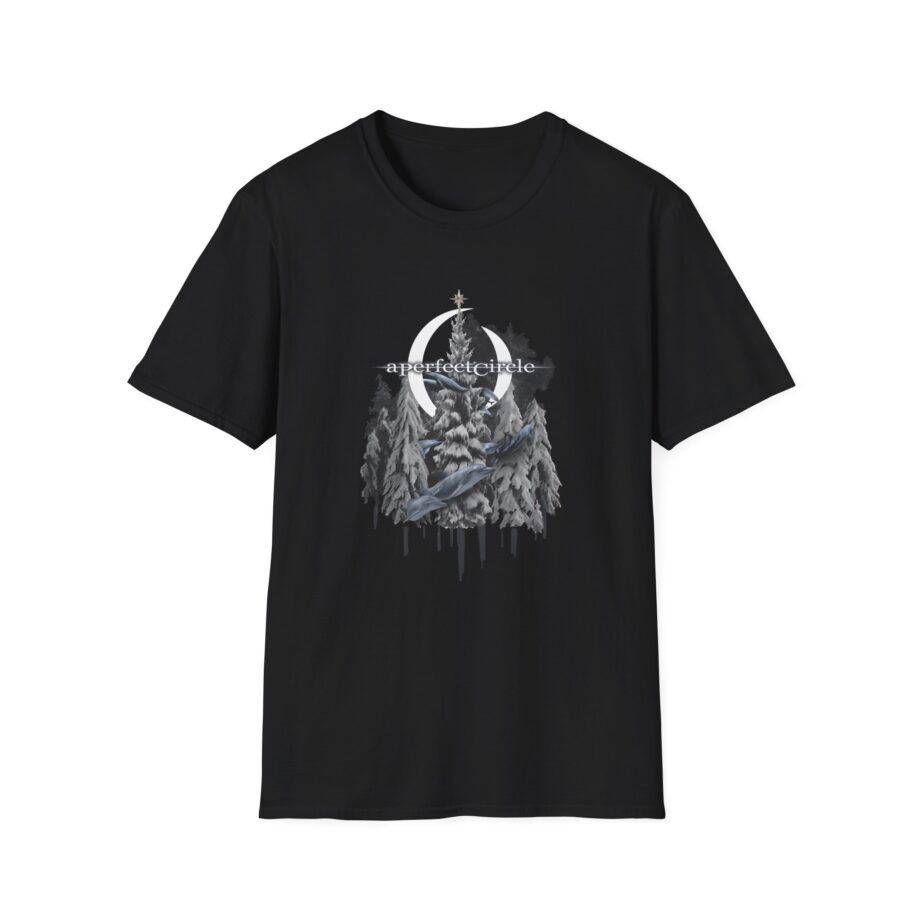 A Perfect Circle Frosty Dolphin & Snow Unisex Softstyle T-Shirt