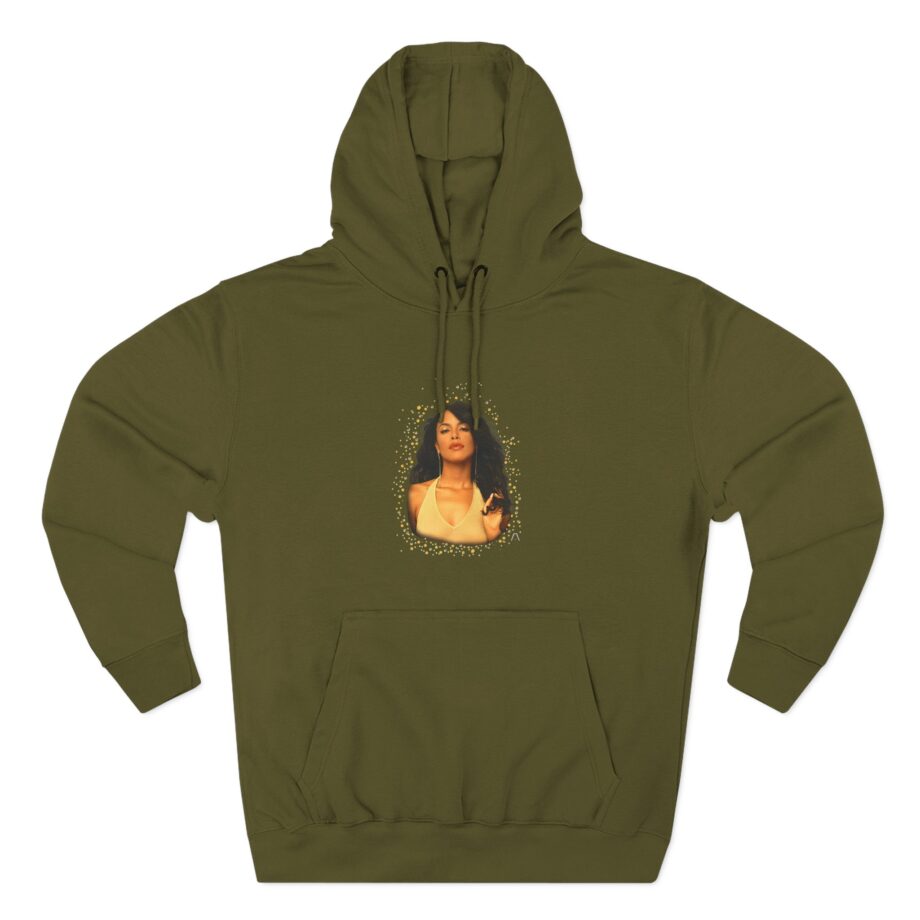 Aaliyah Self Titled Portrait Three-Panel Fleece Hoodie