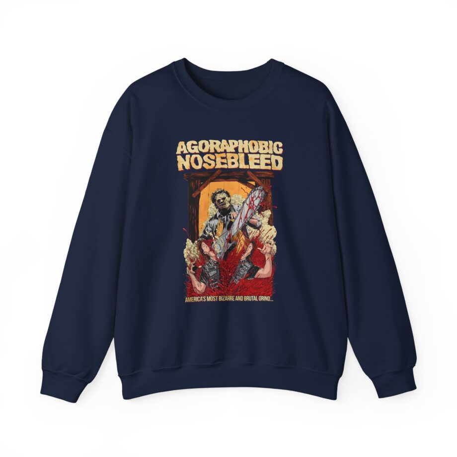 Agoraphobic Nosebleed Leatherface Unisex Heavy Blend™ Crewneck Sweatshirt