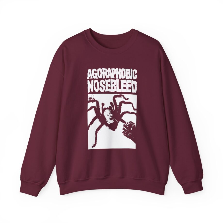 Agoraphobic Nosebleed Spider Unisex Heavy Blend™ Crewneck Sweatshirt