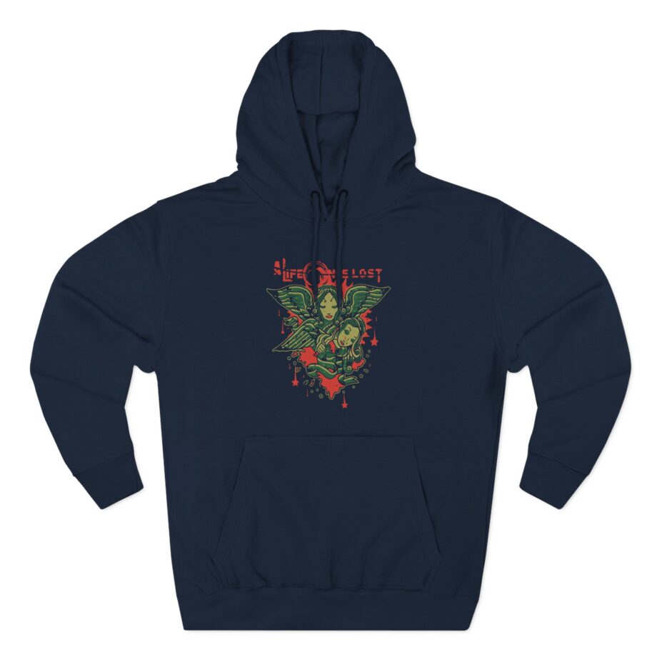 A Life Once Lost Angel Three-Panel Fleece Hoodie