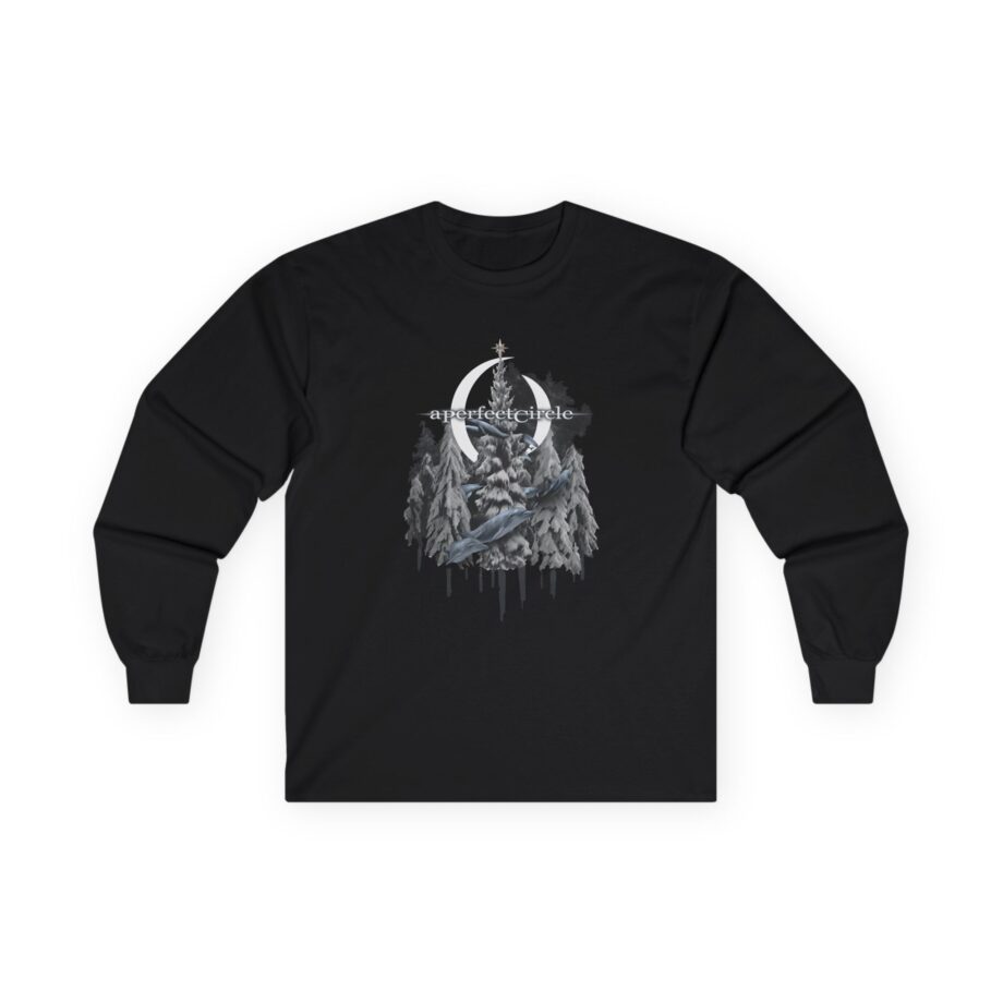 A Perfect Circle Frosty Dolphin & Snow Unisex Ultra Cotton Long Sleeve Tee