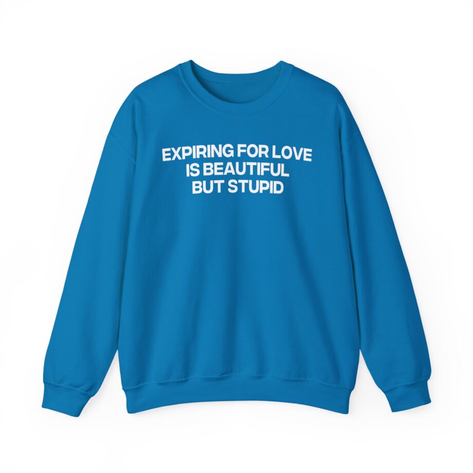 Jenny Holzer Expiring for Love is Beautiful but Stupid Unisex Heavy Blend™ Crewneck Sweatshirt