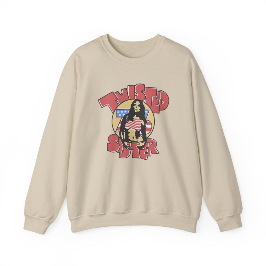 Ladies Stars and Stripes Twisted Sister Unisex Heavy Blend™ Crewneck Sweatshirt