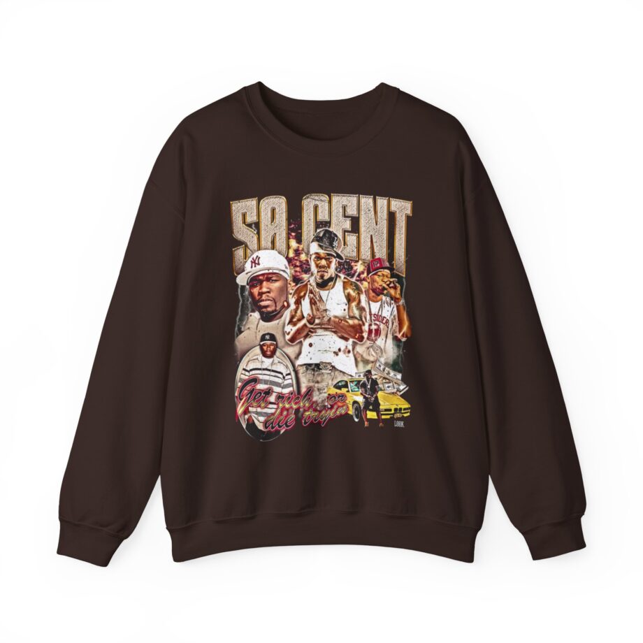 50 Cent Get Rich or Die Tryin Unisex Heavy Blend™ Crewneck Sweatshirt