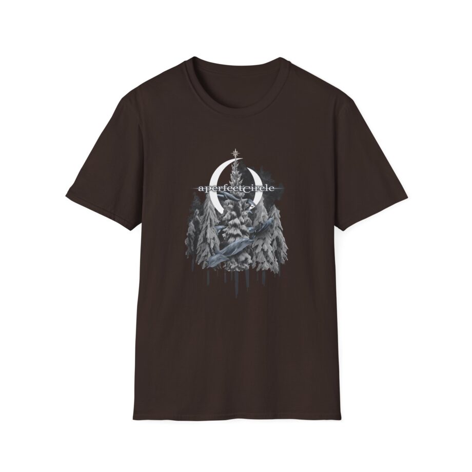 A Perfect Circle Frosty Dolphin & Snow Unisex Softstyle T-Shirt