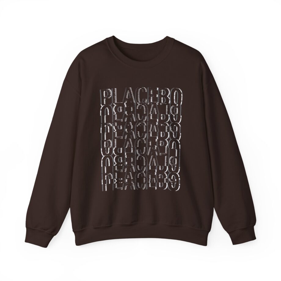 Placebo Black & White Glitch Unisex Heavy Blend™ Crewneck Sweatshirt