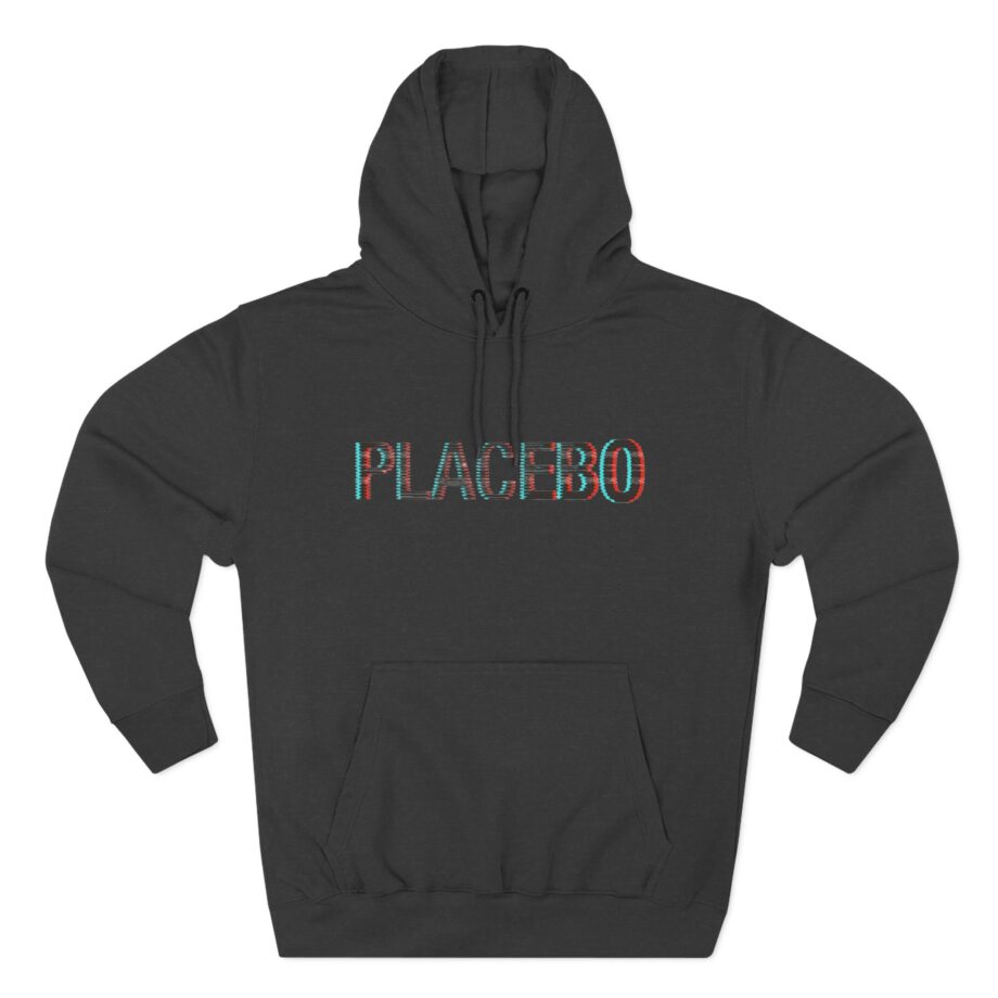 Placebo Glitch Logo Three-Panel Fleece Hoodie