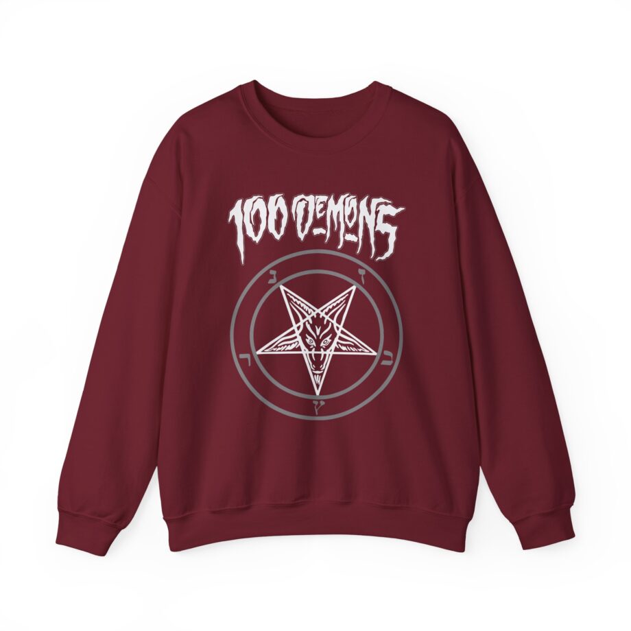 100 Demons Pentagram Unisex Heavy Blend™ Crewneck Sweatshirt
