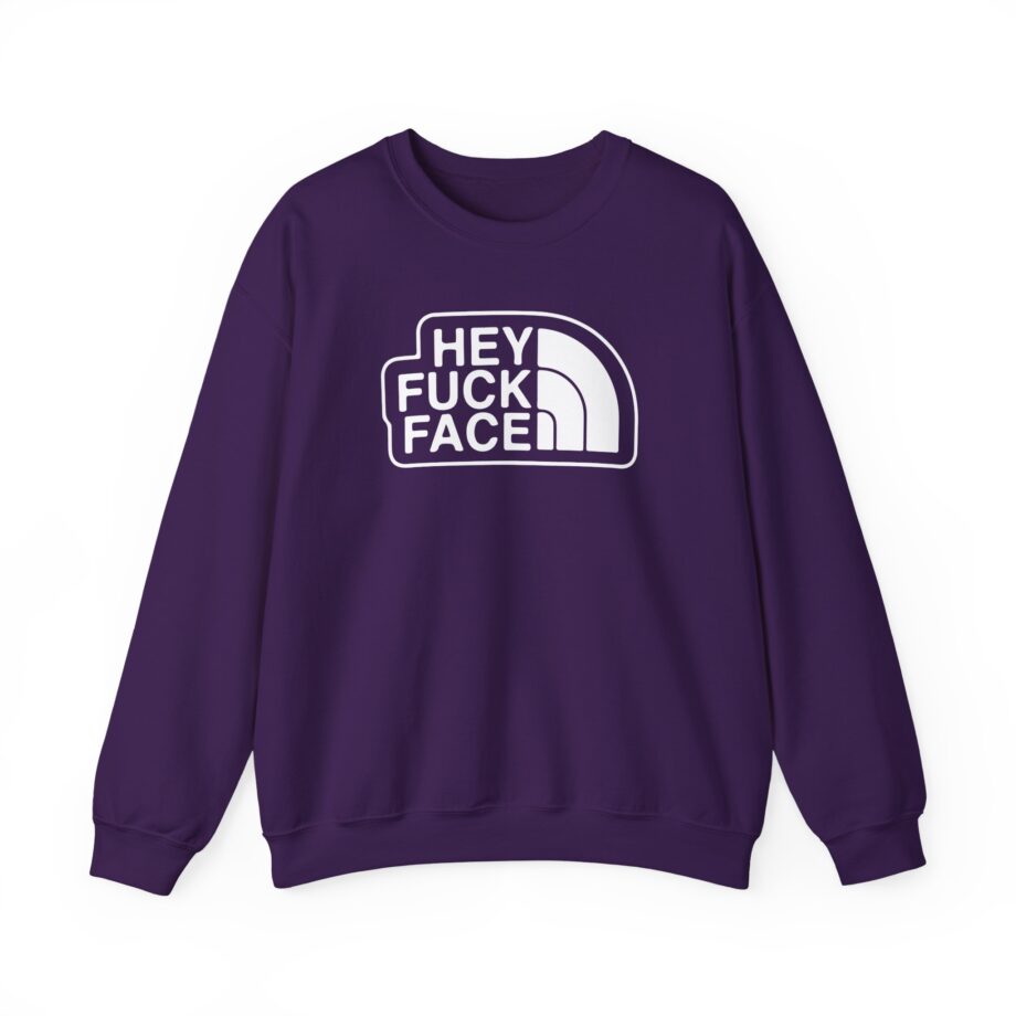 Aba and Preach Hey Fuck Face Unisex Heavy Blend™ Crewneck Sweatshirt