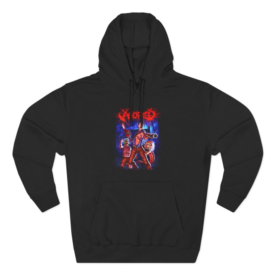 Aborted Ashy Blasty Three-Panel Fleece Hoodie