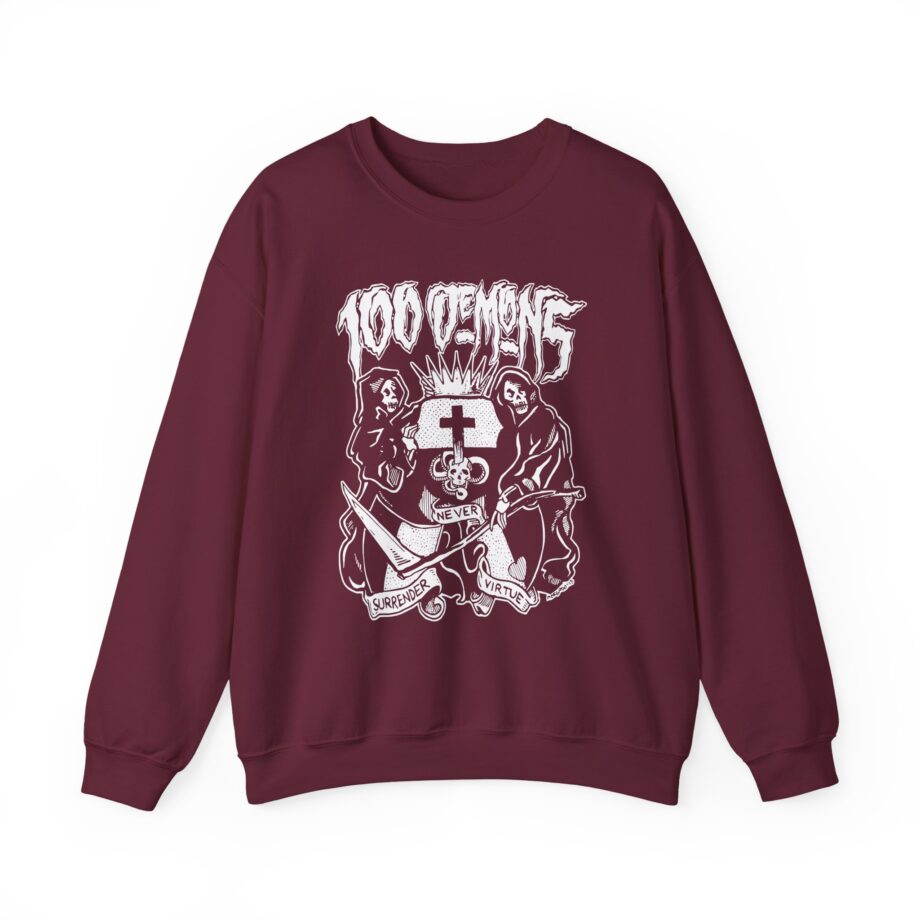 100 Demons Unisex Heavy Blend™ Crewneck Sweatshirt