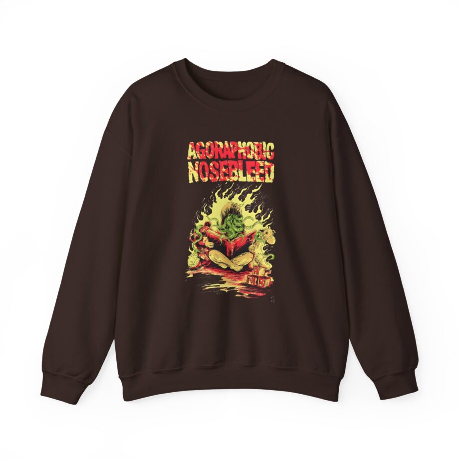 Agoraphobic Nosebleed Octo Book Unisex Heavy Blend™ Crewneck Sweatshirt