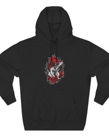 100 Demons Samurai Dragon Three-Panel Fleece Hoodie