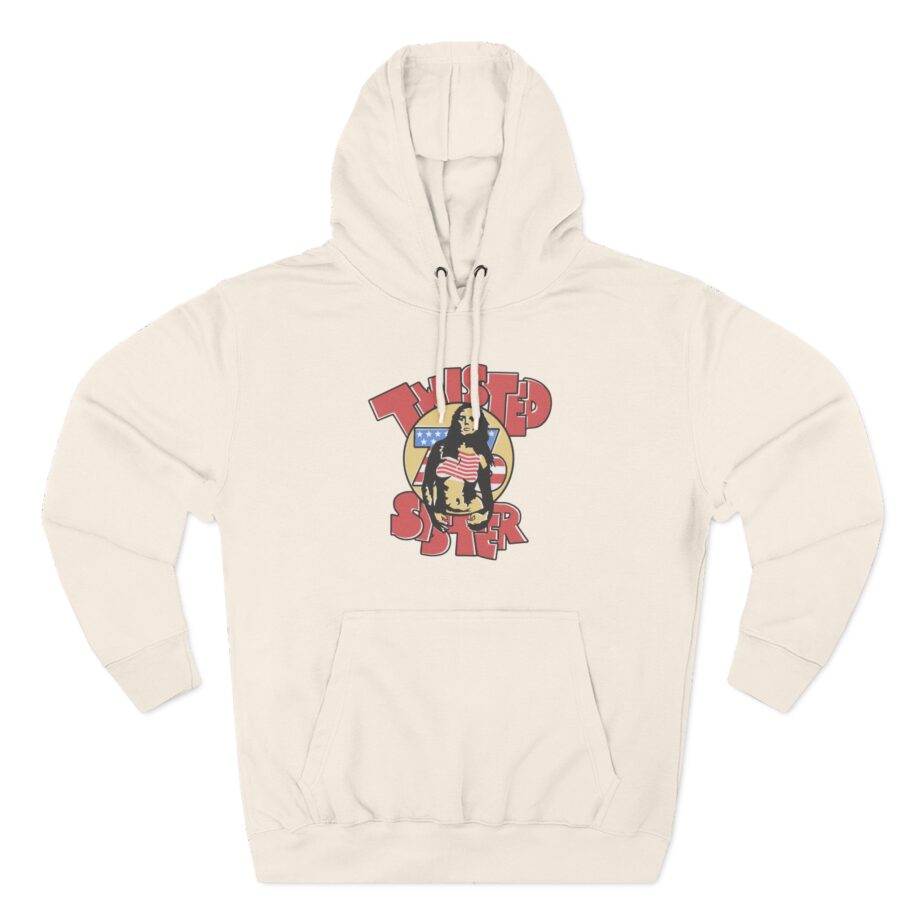 Ladies Stars and Stripes Twisted Sister Three-Panel Fleece Hoodie