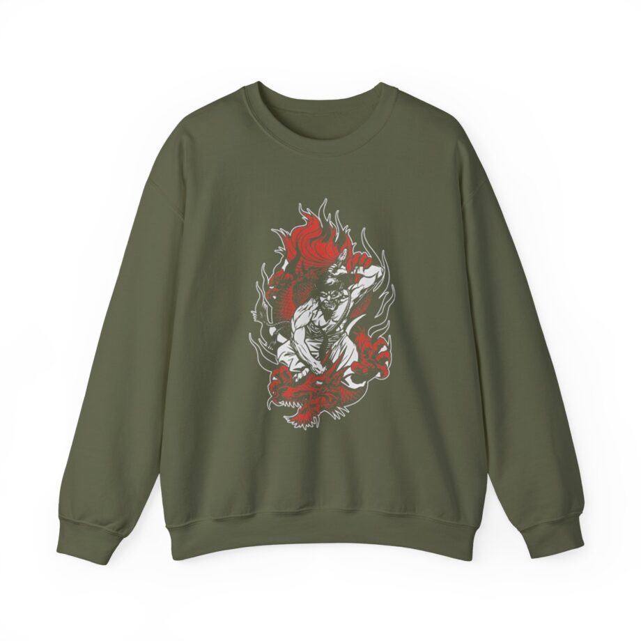 100 Demons Samurai Dragon Unisex Heavy Blend™ Crewneck Sweatshirt
