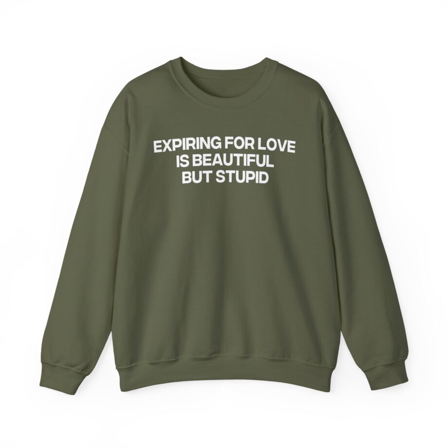Jenny Holzer Expiring for Love is Beautiful but Stupid Unisex Heavy Blend™ Crewneck Sweatshirt