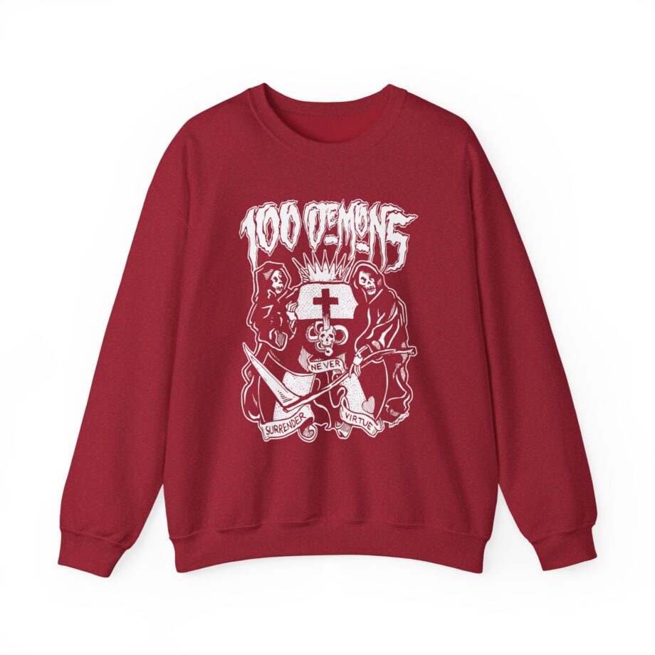 100 Demons Unisex Heavy Blend™ Crewneck Sweatshirt