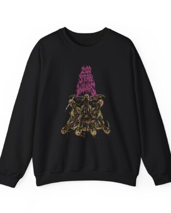 200 Stab Wounds Wing Skulls Unisex Heavy Blend™ Crewneck Sweatshirt