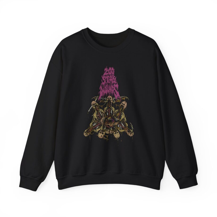 200 Stab Wounds Wing Skulls Unisex Heavy Blend™ Crewneck Sweatshirt