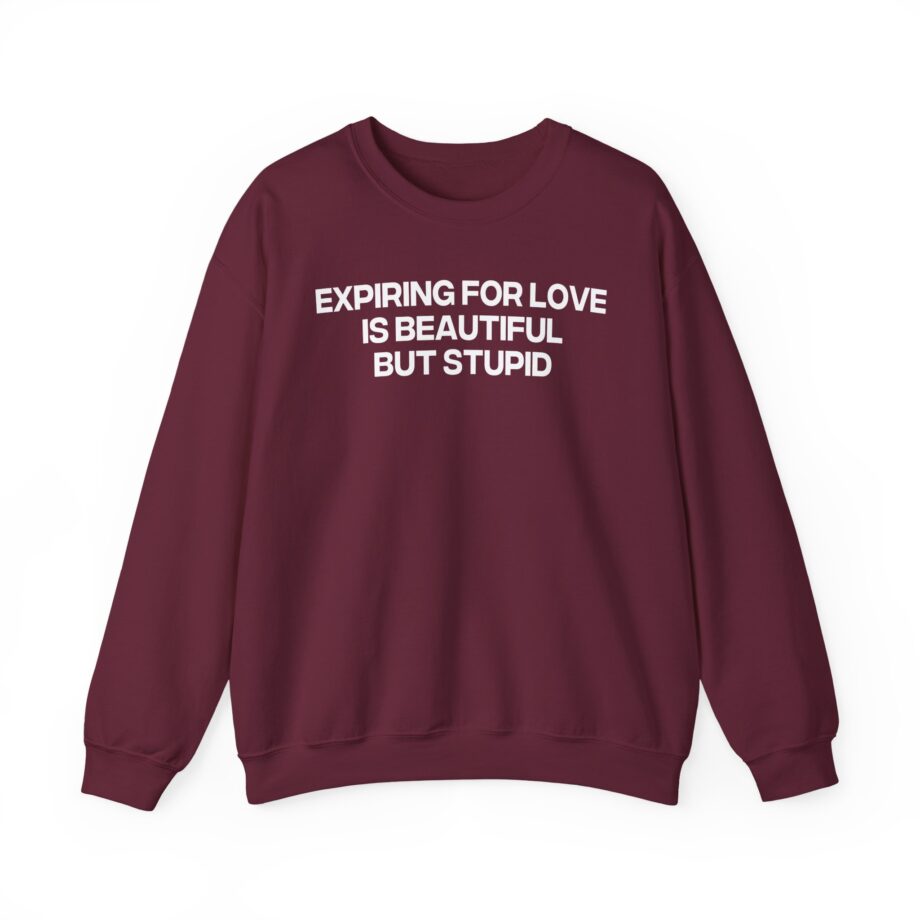 Jenny Holzer Expiring for Love is Beautiful but Stupid Unisex Heavy Blend™ Crewneck Sweatshirt
