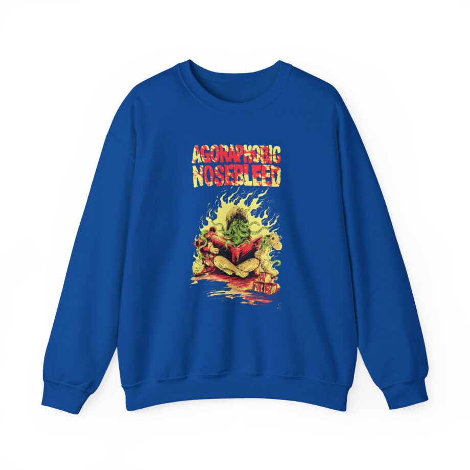Agoraphobic Nosebleed Octo Book Unisex Heavy Blend™ Crewneck Sweatshirt