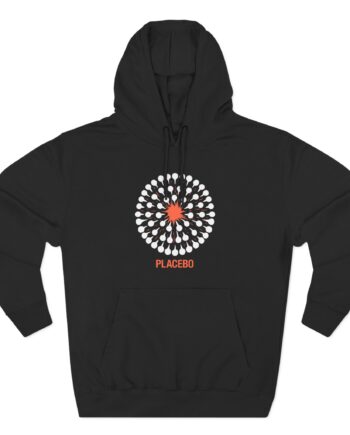 Placebo Pattern Three-Panel Fleece Hoodie