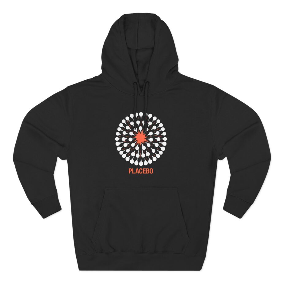 Placebo Pattern Three-Panel Fleece Hoodie