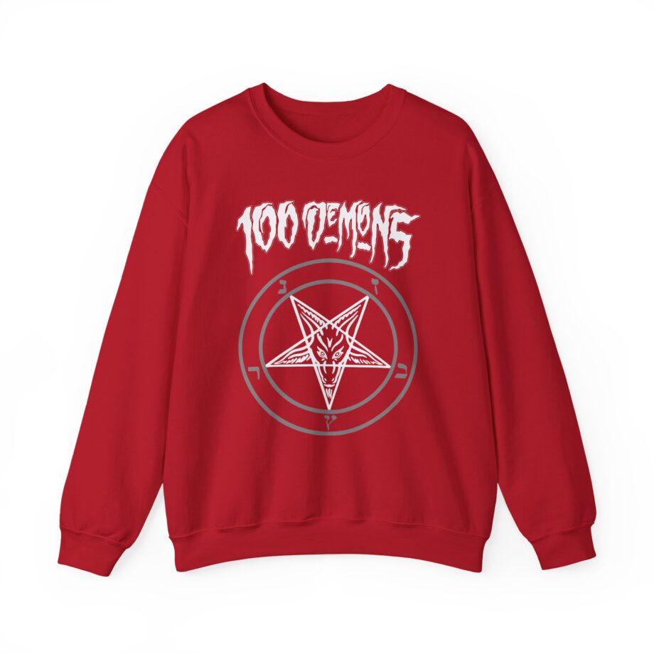 100 Demons Pentagram Unisex Heavy Blend™ Crewneck Sweatshirt