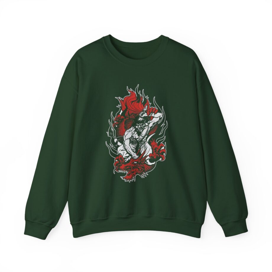 100 Demons Samurai Dragon Unisex Heavy Blend™ Crewneck Sweatshirt