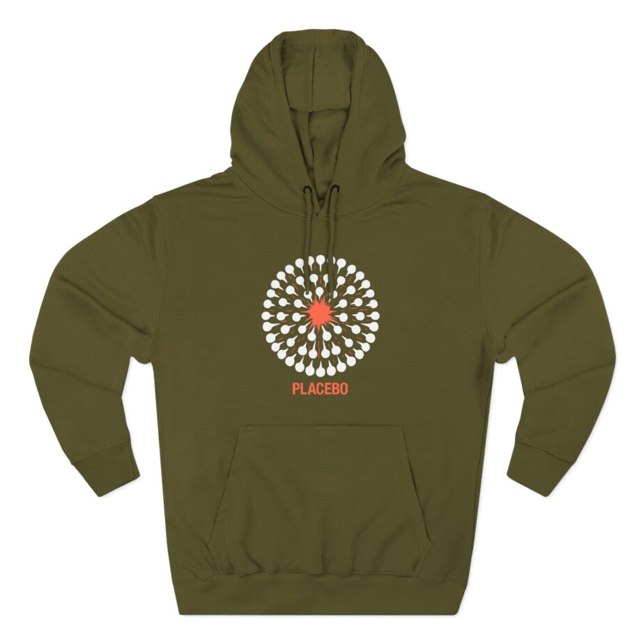 Placebo Pattern Three-Panel Fleece Hoodie