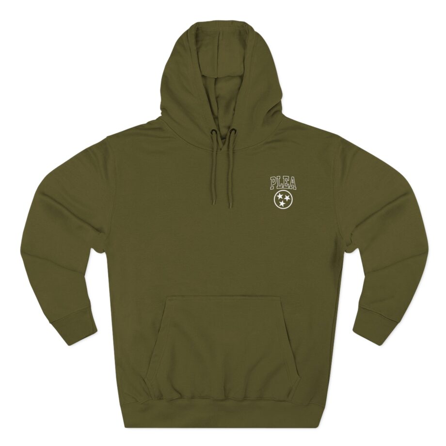 A Plea for Purging Plea Three-Panel Fleece Hoodie