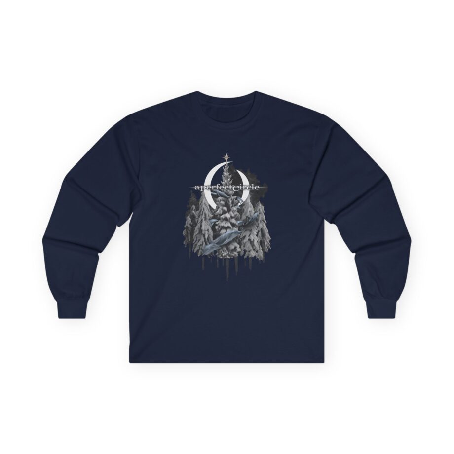 A Perfect Circle Frosty Dolphin & Snow Unisex Ultra Cotton Long Sleeve Tee