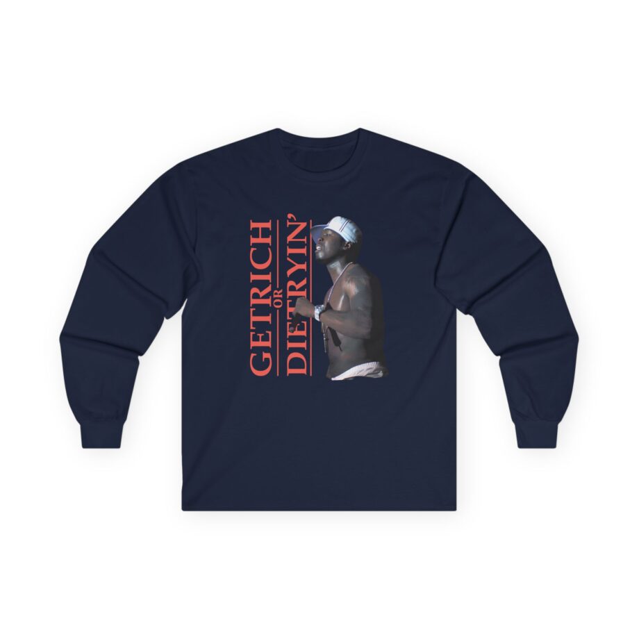 50 Cent Get Rich Logo Unisex Ultra Cotton Long Sleeve Tee