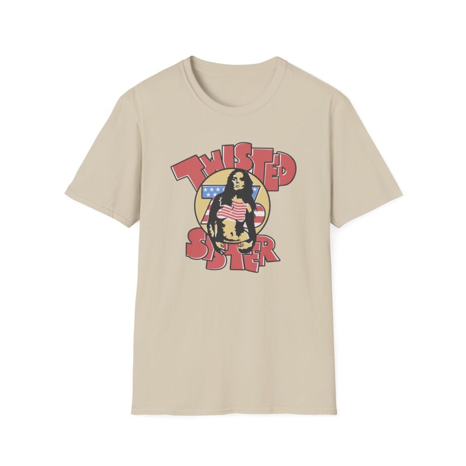 Ladies Stars and Stripes Twisted Sister Unisex Softstyle T-Shirt