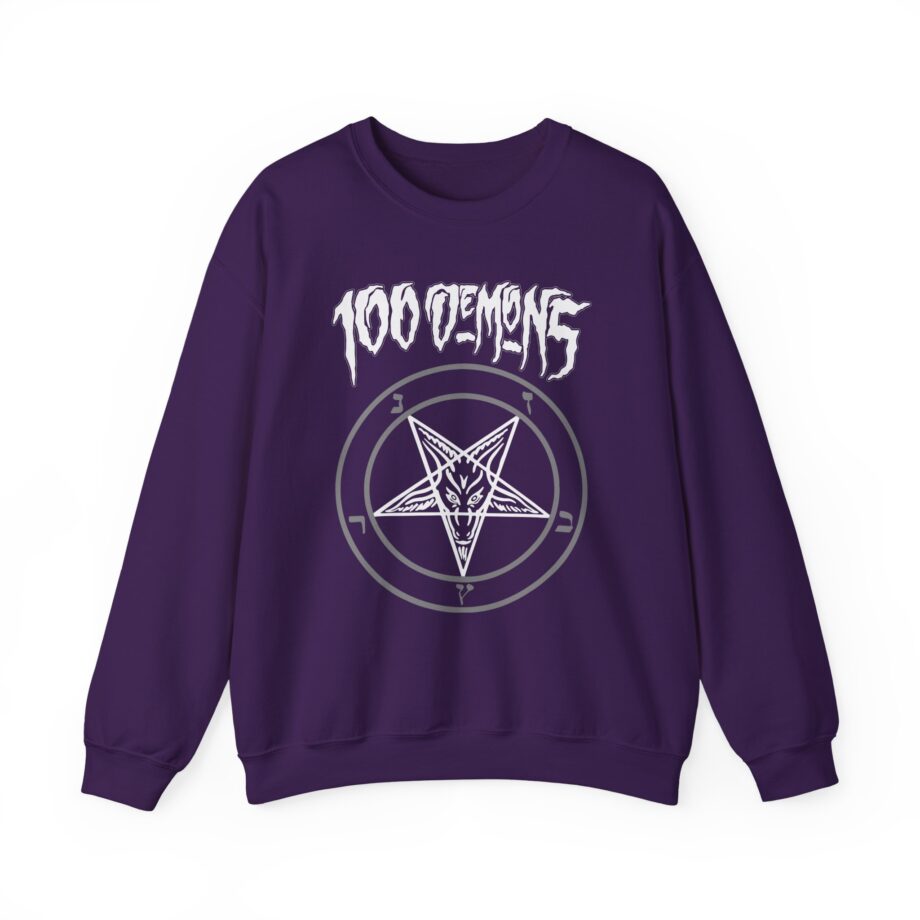 100 Demons Pentagram Unisex Heavy Blend™ Crewneck Sweatshirt