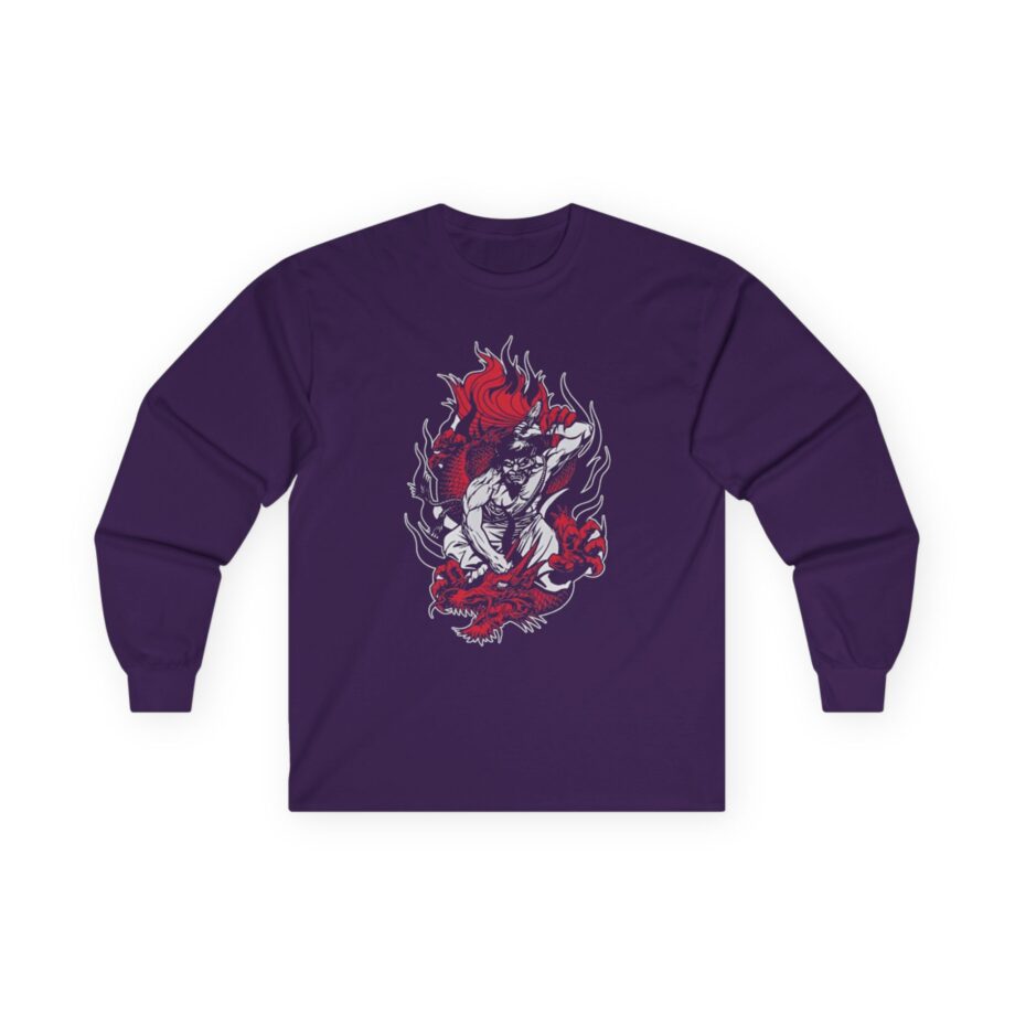 100 Demons Samurai Dragon Unisex Ultra Cotton Long Sleeve Tee