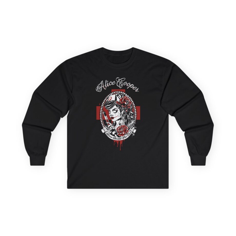 Alice Cooper Nurse Rosetta Unisex Ultra Cotton Long Sleeve Tee