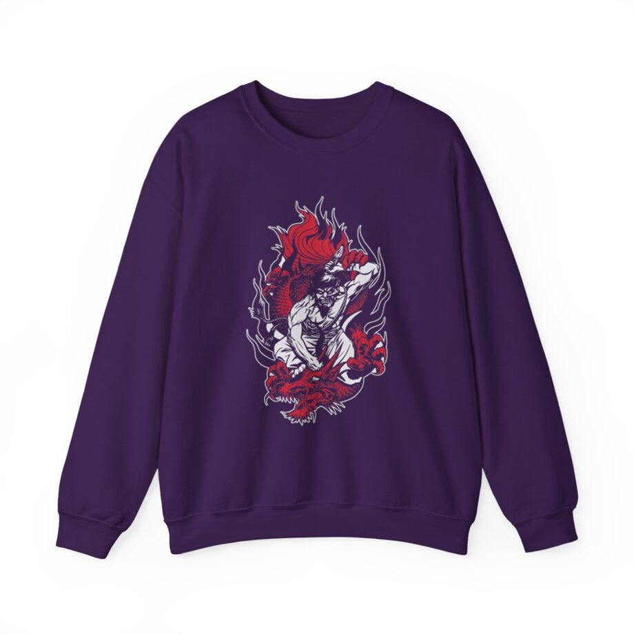 100 Demons Samurai Dragon Unisex Heavy Blend™ Crewneck Sweatshirt