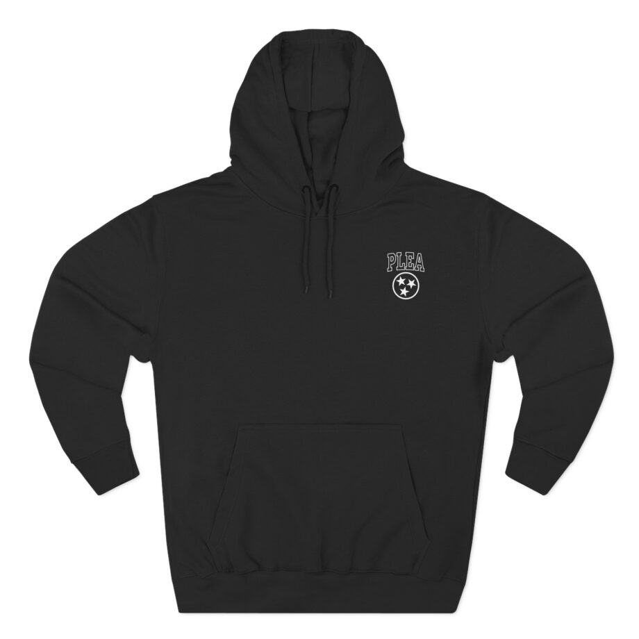 A Plea for Purging Plea Three-Panel Fleece Hoodie