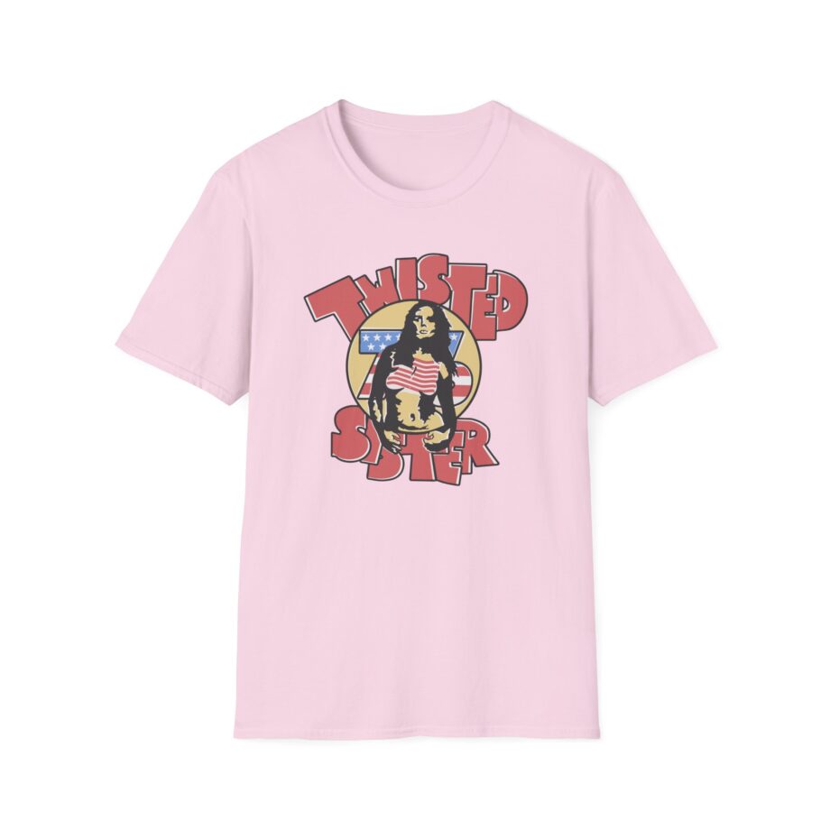 Ladies Stars and Stripes Twisted Sister Unisex Softstyle T-Shirt