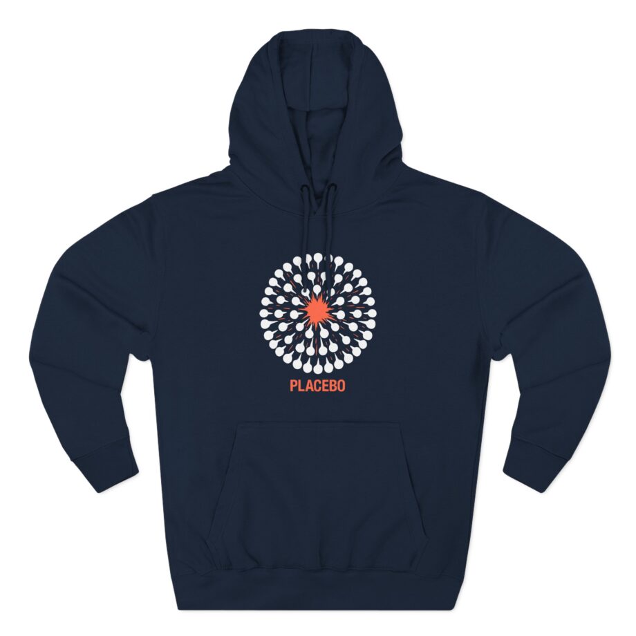 Placebo Pattern Three-Panel Fleece Hoodie