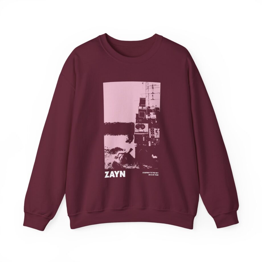 Zayn Malik Antenna Itin Faded Unisex Heavy Blend™ Crewneck Sweatshirt