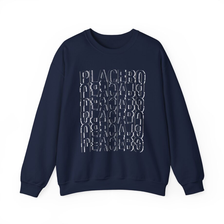 Placebo Black & White Glitch Unisex Heavy Blend™ Crewneck Sweatshirt