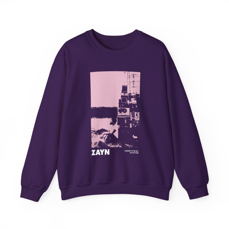 Zayn Malik Antenna Itin Faded Unisex Heavy Blend™ Crewneck Sweatshirt