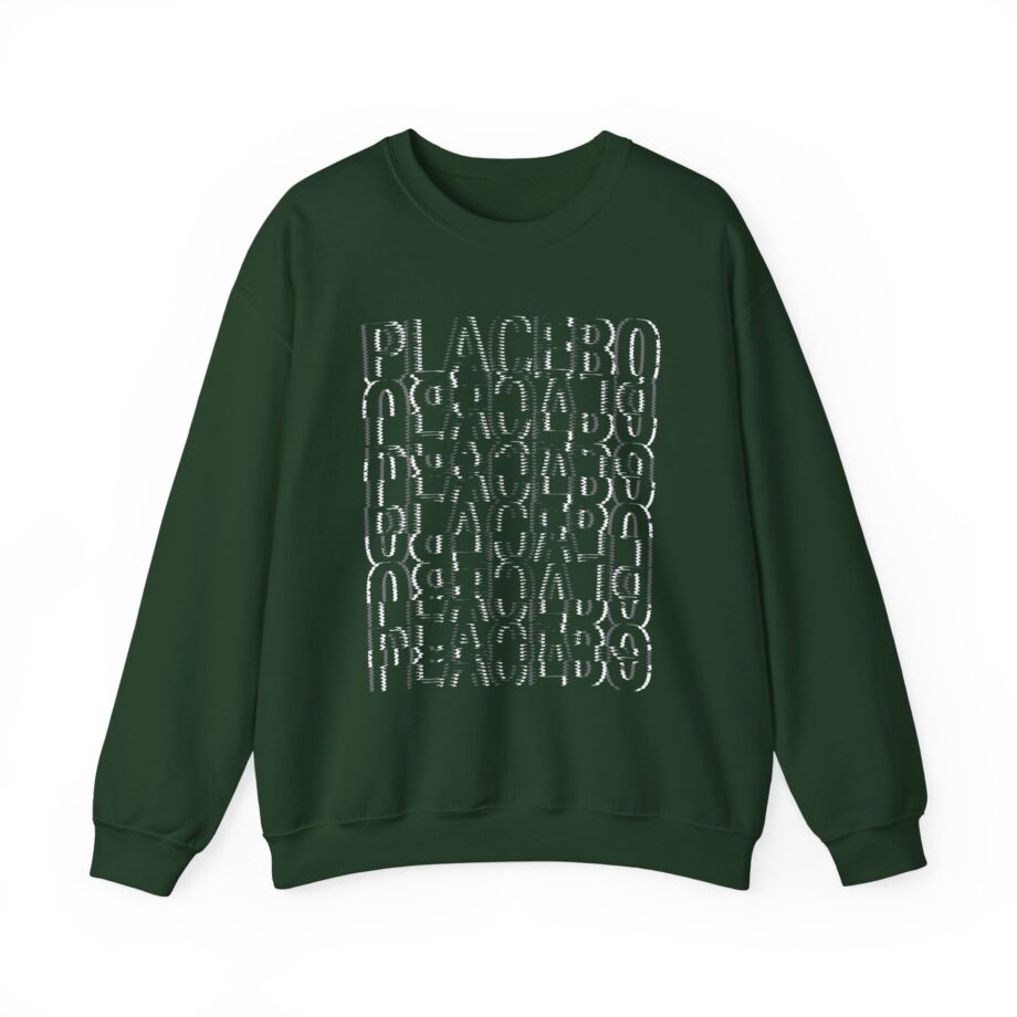 Placebo Black & White Glitch Unisex Heavy Blend™ Crewneck Sweatshirt