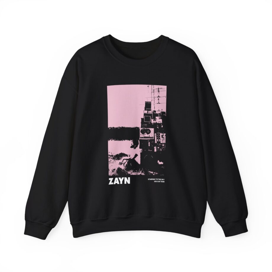 Zayn Malik Antenna Itin Faded Unisex Heavy Blend™ Crewneck Sweatshirt