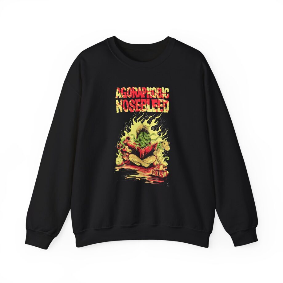 Agoraphobic Nosebleed Octo Book Unisex Heavy Blend™ Crewneck Sweatshirt