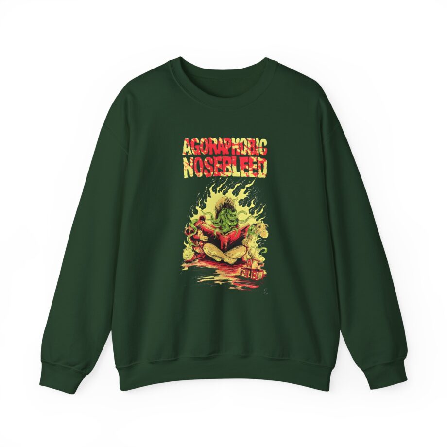 Agoraphobic Nosebleed Octo Book Unisex Heavy Blend™ Crewneck Sweatshirt