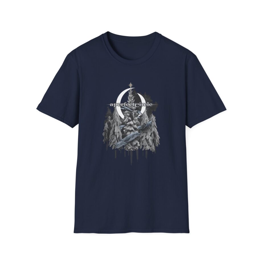 A Perfect Circle Frosty Dolphin & Snow Unisex Softstyle T-Shirt
